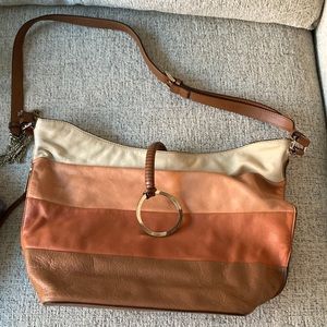 Halston heritage colorblocked handbag